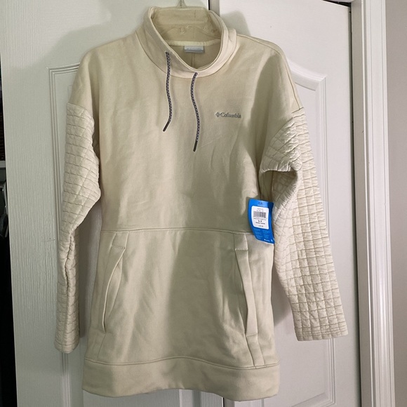 NWT Columbia Cream Sunday Summit Oversize Funnel Tunic Pullover - Picture 3 of 6